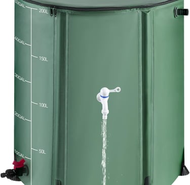 53 Gallon Collapsible Rain Barrel with Zipper