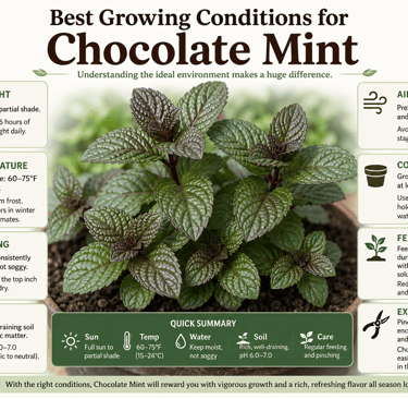Best Growing Conditions for Chocolate Mint