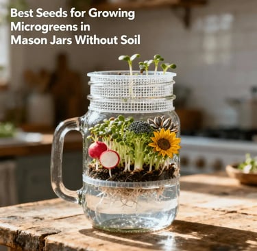 Best Seeds for Growing Microgreens in Mason Jars Without Soil