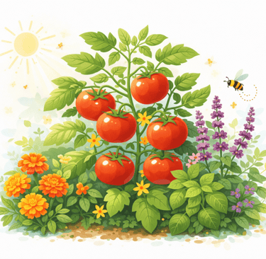 Flower to Plant with Tomato