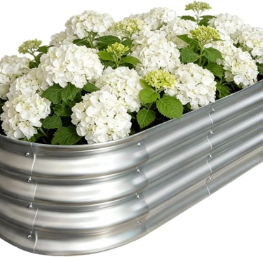 Galvanized Raised Garden Bed Outdoor, Large Raised Bed for Gardening