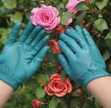 leather gardening gloves