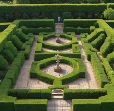 formal garden layout