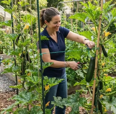growing zucchini vertically
