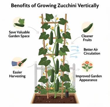 growing zucchini vertically