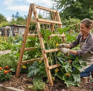 growing zucchini vertically