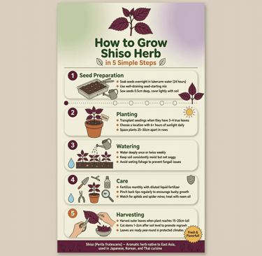 How to Grow Shiso Herb in 5 Steps