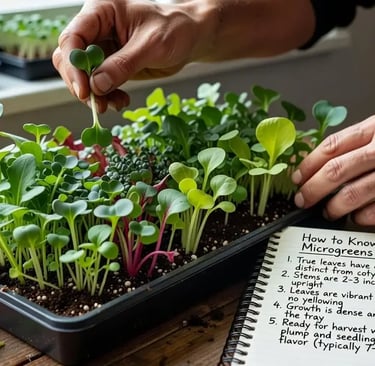 How to Know When Your Microgreens Are Ready