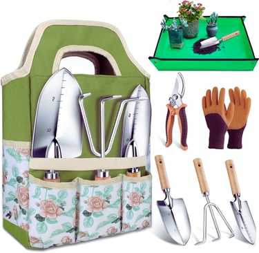 Kynup 7-Piece Garden Tool Set with Storage Bag