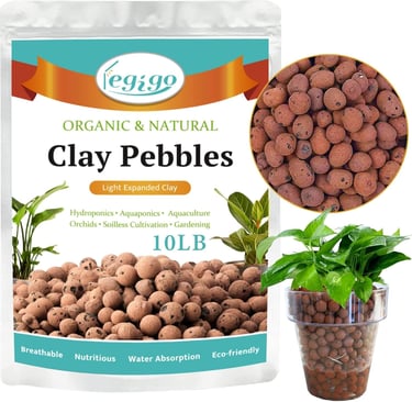 Legigo 10 LB Organic Leca Clay Pebbles for Plants