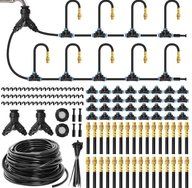 MIXC 200Ft 1/4" Drip Irrigation System