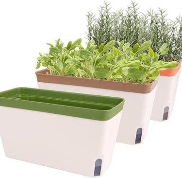OurWarm Windowsill Herb Planter Box Indoor