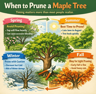 When to Prune a Maple Tree