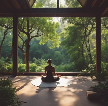 A close-up of hands holding a variety of health products against a soft, natural background.
