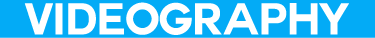 a blue and white sign that says,'i love the name of the wordProfessional videography services in UAE