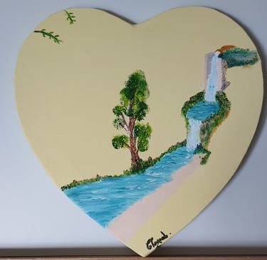 Réf : SUR240324. La source. 29x30cm. 90€.