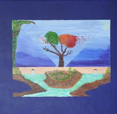 Réf : SUR240331. Les saisons. 24x33cm.