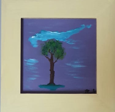 Réf : SUR240621. L'arbre. 21x21cm. 45€.