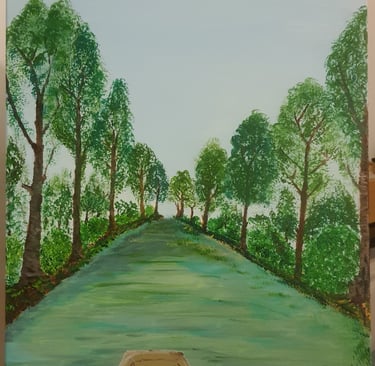 Réf : PAY0715. En barque dans le marais poitevin. 44x50cm. 200€.
