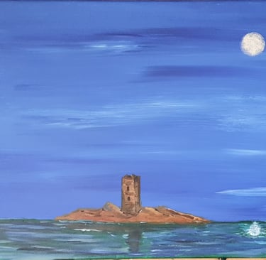 Réf : PAY240814. L'ile d'Or Dramont (83). 41x33cm. Primé par AIEL en 2025.  150€