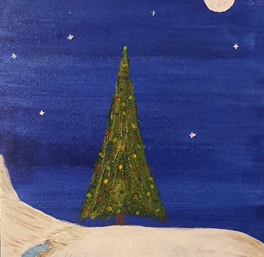 Réf : NOE241204. Le sapin. 24x33cm. 25€