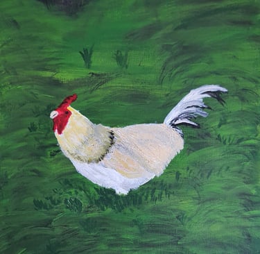 Réf : PAY250529. Gallinacé du Morvan. 24x33cm. 100€.