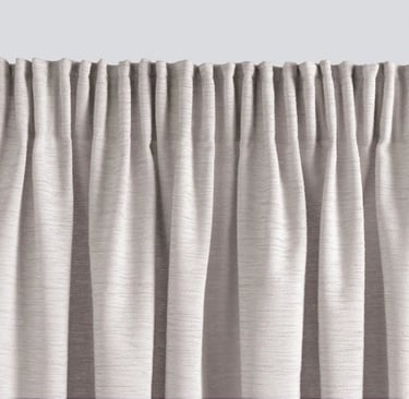 Tête de rideau froncée en continue