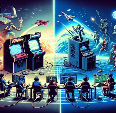 evolução dos jogos cooperativos, de telas únicas dos anos 80 a experiências online modernas.