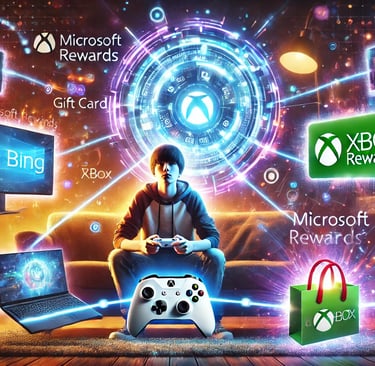 pontos no Microsoft Rewards ao pesquisar no Bing, jogar no Xbox e completar tarefas no celular, com
