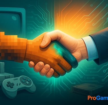 Aperto de mãos entre o passado pixelado e o futuro tecnológico dos games