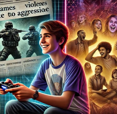 comparando a percepção pública da violência nos jogos e a realidade do comportamento dos jogadores.