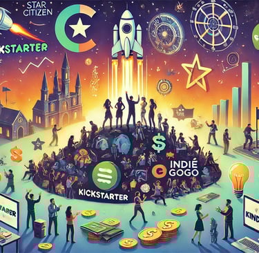 impacto do crowdfunding na indústria de games, com destaque para as comunidades que apoiam jogos 