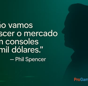 Citação de Phil Spencer sobre consoles caros