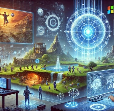 Muse aplicando IA no desenvolvimento de jogos, gerando cenários, aprimorando jogos clássicos