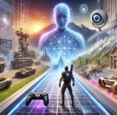 tecnologias do futuro nos jogos, incluindo IA, Ray Tracing e computação em nuvem.
