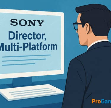 Executivo analisa vaga da Sony para diretor multiplataforma.