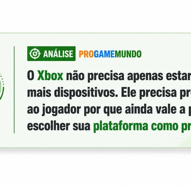 O Xbox não precisa apenas estar em mais dispositivos. Tem de provar ao Gamer que é a melhor escolha.