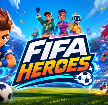 Jogador disputa partida de futebol arcade em um celular com efeitos de energia.