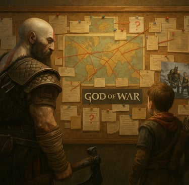 Kratos e Atreus traçam o futuro de God of War.