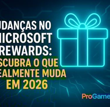 Painel futurista brilhante exibindo ícone de recompensa digital, representando as mudanças