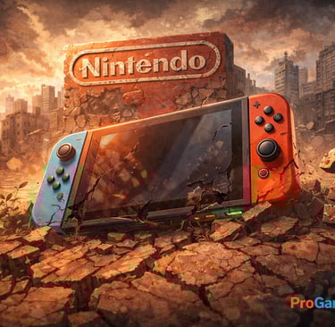 Console híbrido em ruínas simboliza crise de valor no ecossistema Switch 2