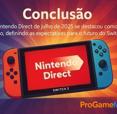 Montagem com jogos, fãs e o Switch 2 simbolizando o futuro da Nintendo.