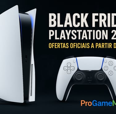 ofertas da PlayStation, simbolizando o encerramento da campanha Black Friday 2025 com atmosfera épic