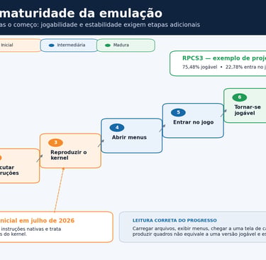 Escada compara o estágio inicial do SharpEmu à maturidade do RPCS3.