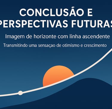 Horizonte com gráfico ascendente representando crescimento e otimismo.