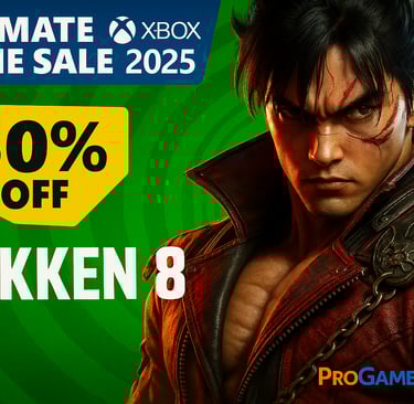 Montagem com personagens de diferentes games celebrando o fim da Ultimate Game Sale 2025 no Xbox.