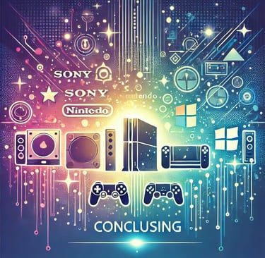 a video game console console with a video game controller