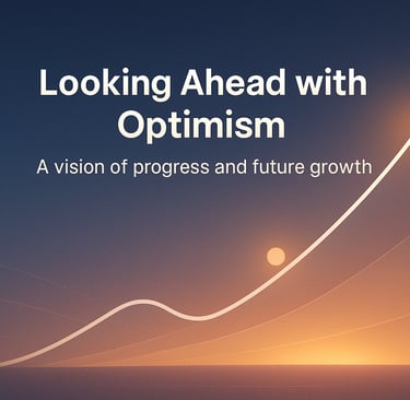 Gráfico ascendente em horizonte iluminado representando crescimento e futuro promissor.