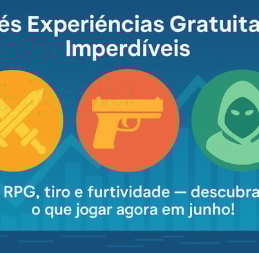 Três gêneros, três estilos, uma chance única — jogue de graça agora mesmo!