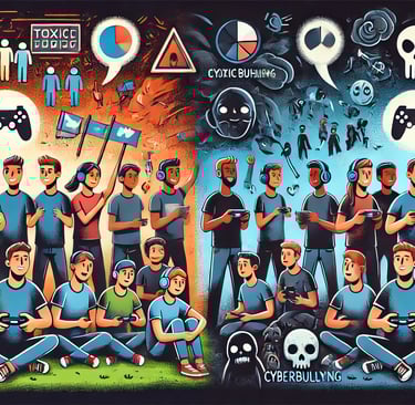Representação dos impactos sociais positivos e negativos dos jogos multiplayer.